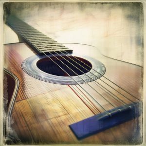 artistic picture of acoustic guitar